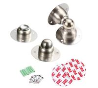 Xntun Fermaporta magnetico, confezione da 2 mini fermaporta per porta resistente, in acciaio inox, ultra corto, morbido fermaporta per tenere la porta aperta in modo sicuro