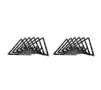 Xnuiasqe 12 Pezzi Holder Foglio Biliardo Triangolo Cue Accessori per 8, 9 E 10 Ball
