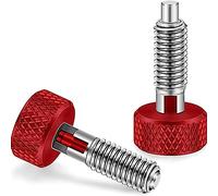 Xnuiasqe 2 Pezzi Pistone un Molla Retrattile un Mano con Impugnatura Zigrinata Perni un Sgancio Rapido Tipo M6 per Cassetta Degli Attrezzi Rotante