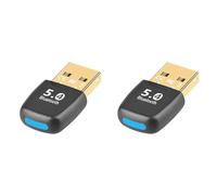 Xnuiasqe 2X Adattatore Bluetooth 5.4 Adattatore Bluetooth USB per PC Dongle Mouse Wireless Tastiera Ricevitore Audio Musicale Trasmettitore USB
