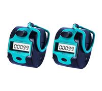 Xnuiasqe 2X Contatore Elettronico Clicker Manuale Digitale Contatore per Punti Contatore Meccanico Portatile con per Persone Row Golf