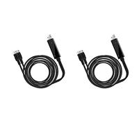 Xnuiasqe 2X Convertitore USB MIDI Interfaccia USB A MIDI In-Out Funziona per PC Laptop A Tastiera per Pianoforte in Music Studio 6,5 Piedi