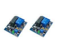 Xnuiasqe 2X Interruttore di Ritardo del Timer Regolabile AC 220V Accensione/Spegnimento Modulo Relè un Tempo (0-10 Minuti)