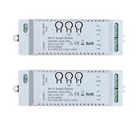 Xnuiasqe 2X Interruttore Intelligente WiFi 2CH Timer DIY 85-265V 2.4G WiFi+RF433+BT Modulo Domotico per Home IFTT