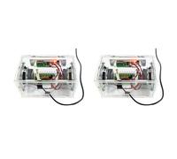 Xnuiasqe 2X Kit Elettronico DIY Altoparlante Bluetooth Spettro Musicale Pratica di Saldatura Display Flash LED Pratica di Progetto di Saldatura DIYB