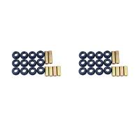 Xnuiasqe 2X Molla Inferiore Anteriore + Sospensione Braccio Anteriore Superiore Un per Kit Boccole per Auto Club, Boccole Sostitutive 1016346,1016349,1016350, Blu