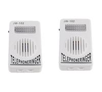 Xnuiasqe 2X Suoneria Telefonica Amplificatore Telefonico Altoparlante da Parete Luce Stroboscopica Lampeggiante Campanello Suono Extra Forte