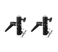 Xnuiasqe 2X Supporto Girevole per Ombrello Staffa 1/4 Pollici 3/8 Pollici per Studio Photo Speedlight Light Stand Photo Studio Accessori