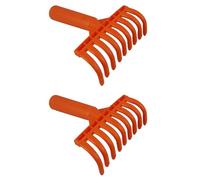 Xnuiasqe 2X Teste per Rastrello per Olive Rastrello A 9 Denti Multiuso In Plastica Rastrello per La Raccolta Delle Olive Rastrello per Giardinaggio Diametro Interno 2,5 cm