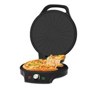 Xnuiasqe 32cm Pizza Maker Macchina per La Colazione Antiaderenti Riscaldamento su Entrambi I Lati Griglia per Pizza Macchina per Pizza Domestica Spina Europea