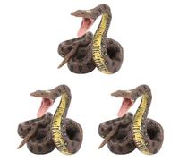 Xnuiasqe 3X Children's Modello di Serpente Giocattolo Simulazione Rettile Giant Python Big Python Wild Animal Snake Model