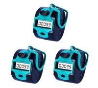 Xnuiasqe 3X Contatore Elettronico Clicker Manuale Digitale Contatore per Punti Contatore Meccanico Portatile con per Persone Row Golf