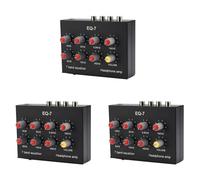 Xnuiasqe 3X EQ-7 Amplificatore per Cuffie Audio per Auto Equalizzatore EQ A 7 Bande Equalizzatore Audio Digitale A 2 Canali