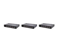 Xnuiasqe 3X Equalizzatore Audio per Auto Un 7 Bande, Equalizzatore Grafico per Amplificatore per Auto Regolabile Un 7 Bande con Interruttore di Selezione Ingresso CD/AUX, Nero