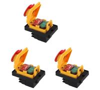 Xnuiasqe 3X Interruttore Elettromagnetico Interruttore A Pulsante Magnetico KJD12 16A 250V Interruttore di Protezione da Sovraccarico e Sottotensione per Elettroutensile