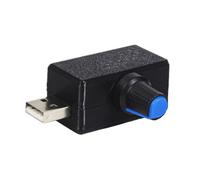 Xnuiasqe 5V USB Fan Speed Controller Modulo di Regolazione della Tensione Regolatore di velocità del Motore Interfaccia USB-A Interruttore di Controllo del Dissipatore di DIY