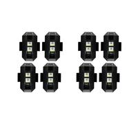Xnuiasqe 8 Pezzi 7 Colori Luce Stroboscopica Drone USB LED Anti-Collisione Coda Bici Drone Notte Mosca Mini Segnale Spia Lampeggiante