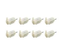 Xnuiasqe 8 Pezzi Mini Pompa Sommergibile Silenziosa Bianca per DC3V 5V per Raffreddamento Ad Acqua del Computer Tramite USB Orizzontale