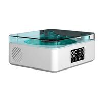 Xnuiasqe Altoparlanti per Dispositivi Wireless - Stile Retro Lettore di Dischi in Vinile - Luci RGB - Aiuto Sonno