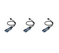 Xnuiasqe Connettore USB Un 9 Pin da 1 Un 2/4 Femmina di Prolunga Scheda Desktop HUB USB Un 9 Pin USB 2.0 Adattatore Connettore Un 9 Pin 30 cm 3 PZ