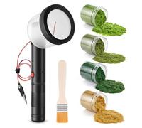 Xnuiasqe Kit di Applicatore di Erba Statico Mini con Manico Antiscivolo, 4 X 60g di Colori di Erba, Materiali per la Creazione di Diorami, Modello