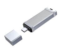 Xnuiasqe Tipo C Drive Flash Portable Ad Alta velocità 64 GB/128 GB Memoria Esterna Metal U Disk Pendrive Archiviazione per Computer 64 GB