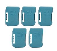 Xnukaw Rack di Stoccaggio Batteria da 5 Pezzi Staffa per Slot per (Ciana) | Compatibile con Batterie Al Litio Bosch 18 V/20 V/54 V/60 V Serie Chiusura a Clip di Sicurezza Portatile per Cintura,