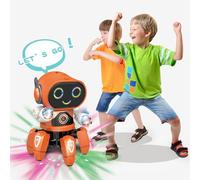 Xnukaw Robot Giocattolo in Plastica con Sei Artigli Che Balla e Canta per | Movimento Flessibile del Braccio a 90°, Telaio Mobile, qualità del Suono Chiara, Giocattolo Elettrico per il Gioco Al Chiuso