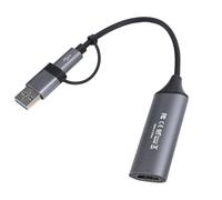 Xnukaw Scheda di Acquisizione Video, da USB 3.0 a per Ingresso 4K a 30 Hz | Lega di Alluminio, UVC Plug-and-play, Uscita 1080P 60Hz, Compatibile con Console di Gioco e PC