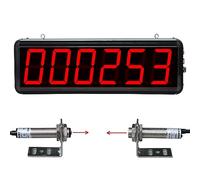 XNXYSMKJ Contatore con sensore Laser, contatore con Schermo a 6 cifre, Display Digitale a LED per Nastro trasportatore, Linea di Produzione, conteggio Fino a 999999, Facile Installazione (3inch)