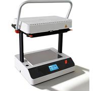 XNXYSMKJ Macchina termoformatrice compatta con schermo LCD touchscreen, capacità pellicola 330x250 mm, ideale per design, cucina, didattica e progettazione di prodotti.