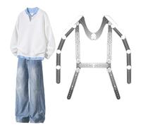 XNXYSMKJ Manichino Sagoma Abito Appendino Corpo Invisibile per Set Vestiti, Appendino Sagoma Abito Regolabile, Stendibiancheria Telescopico per Fotografia (Male)