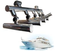 XNXYSMKJ Portacanna da Pesca Regolabile, consolle da Pesca in Acciaio Inox, Lanciatore per Barca T Top, portacanne Montato Superiore con Morsetto da 2''