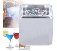 XNXYSMKJ Raffreddatore per Bicchieri, Macchina per gelare Il Vetro a CO2 con Luce LED, Raffreddatore istantaneo per Bevande -45°C per Cocktail, Birra, Bevande Miste
