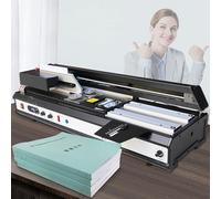 XNXYSMKJ Rilegatrice Automatica Wireless da 40 mm con Colla a Caldo, rilegatrice per Libri A4, 220 Libri/Ora, Senza fresatura, Raggio del Dorso Regolabile.