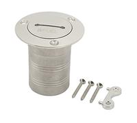 XNXYZABCE Bocchettone di Riempimento per Ponte Barca in Acci Riempitore for Ponte in Acciaio Inossidabile 316 da 50 mm for Carburante Diesel Acqua Barche Yacht Roulotte Rimorchi(Fuel)