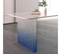 XNXYZABCE Gambe per mobili in acrilico trasparente, Gambe da scrivania in acrilico spessore 8 cm multicolore 30-60x70 for tavoli pranzo tavolini scrivanie(Blue,60x70cm/23.6x27.5in)