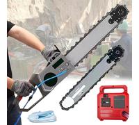 XNYXLPP Cricchetto per Cemento, Sega elettrica a Catena, Sega per muri, Sega a Diamante, per Il Taglio di Cemento, Barre d'Acciaio, Cantieri edili (48cm)