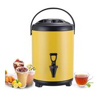 XNZJHPP 6L 8L 10L 12L Urna Caldaia Distributore di Acqua Calda e Fredda Bottiglia di Acqua Calda per tè in Acciaio Inossidabile con Rubinetto Maniglia Portatile Sigillatura di Grande capacità (A 10L)