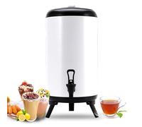 XNZJHPP 6L 8L 10L 12L Urna Caldaia Distributore di Acqua Calda e Fredda Bottiglia di Acqua Calda per tè in Acciaio Inossidabile con Rubinetto Maniglia Portatile Sigillatura di Grande capacità (D 12L)