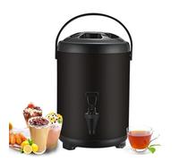XNZJHPP 6L 8L 10L 12L Urna Caldaia Distributore di Acqua Calda e Fredda Bottiglia di Acqua Calda per tè in Acciaio Inossidabile con Rubinetto Maniglia Portatile Sigillatura di Grande capacità (E 8L)