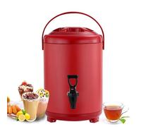 XNZJHPP 6L 8L 10L 12L Urna Caldaia Distributore di Acqua Calda e Fredda Bottiglia di Acqua Calda per tè in Acciaio Inossidabile con Rubinetto Maniglia Portatile Sigillatura di Grande capacità (C 12L)