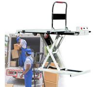 XNZJHPP Carrello elevatore Idraulico Elettrico a Bordo, Carrello Pieghevole, elevatore per Materiali, Portata 270 kg, Altezza di Sollevamento 102 cm, per movimentazione e Trasporto di Materiali