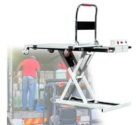 XNZJHPP Forbice idraulica 270 kg di capacità, Carrello elevatore Carrello 102 cm Altezza di Sollevamento, Tavolo elevatore Elettrico a Forbice con 4 Ruote, Carrello Idraulico elevabile