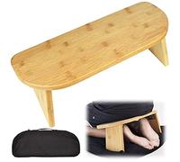 XNZJHPP Panchina da Meditazione Pieghevole in Bamboo, Sgabello per Meditazione in Ginocchio Seiza - Ideale per Vipassana e Meditazione trascendentale