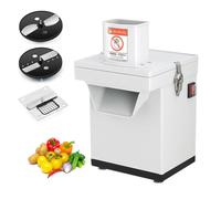 XNZJHPP Robot da Cucina, Tritatutto Elettrico da 200 W, tagliaverdure Commerciale con 3 Lame, tagliatrice Automatica per cubetti di Patate, Carote e cubetti