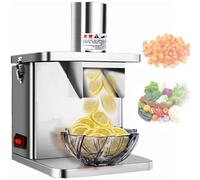 XNZJHPP Tagliaverdure Elettrico Commerciale, Robot da Cucina Automatico da 250 W, Taglia Cipolle Senza Sforzo, Include Griglia per Tagliare a Dadini e Lame per Affettare