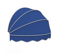 XNZJHPP Tende da Sole per Porte - Tettoia Retrattile ad Arco, Tenda da Sole per Patio, Cupola in Tela Impermeabile, Parasole, per Uso residenziale e Commerciale (Blue 110cm)