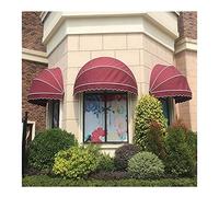 XNZJHPP Tende da Sole per Porte - Tettoia Retrattile ad Arco, Tenda da Sole per Patio, Cupola in Tela Impermeabile, Parasole, per Uso residenziale e Commerciale (Blue 100cm)