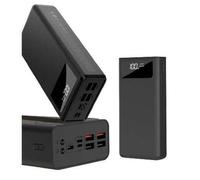 XO PR123 PowerBank 30000MAH - 4 uscite USB -A - MicroUSB, USB -C e Lightning Ingress - Schermata LCD - Funzione di ricarica rap NEW